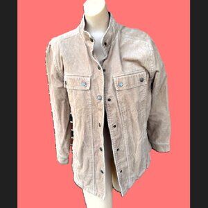 Ladies (i,e relaxed) Tan Corduroy Blazer Jacket size Medium